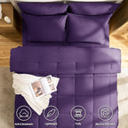 CozyLux Full Size Comforter Sets Purple - Image 2