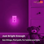 myCozyLite Pink Light Night Light Plug in, Home Decor, Dusk to Dawn Sensor - Image 4