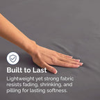 Lightweight 3 Piece Bed Sheet Set Twin XL Size - Image 4