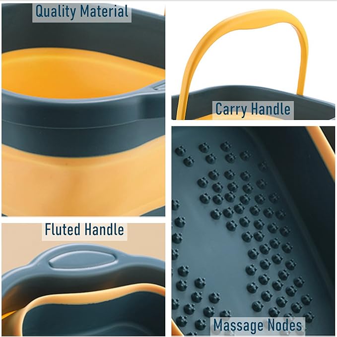 Collapsible Foot Tub Feet Soaking Spa Bath - Image 7