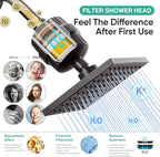 Cobbe High Pressure Filtered Shower Head Combo, Rain Shower Head - Image 3
