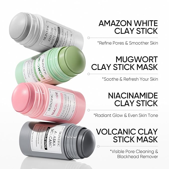 SKINTIFIC Deep Pore Cleansing Blackhead Remover Face Mask Stick, Mud Mask - Image 9