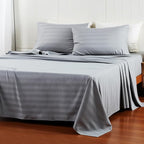 Cotton Flat Sheets Only, 600 TC 100% Cotton Flat Sheet Top Sheet Only, Cal King - Image 4