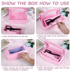 Gusnilo Nail Tool Sterilizer Box Disinfectant Jar Plastic Disinfectant - Image 4