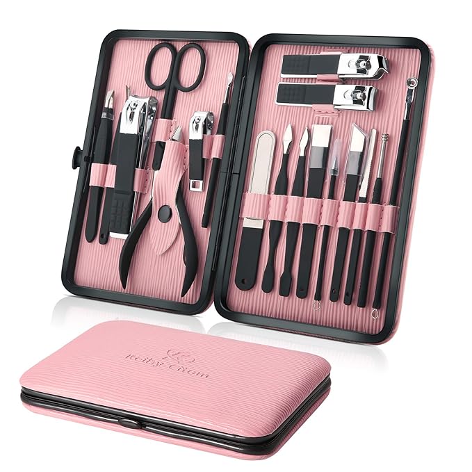 Manicure Set Professional Nail Clippers Kit Pedicure Care Tools- Stainless by KeibyCitom