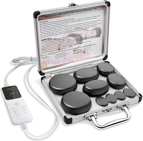 AICNLY 10 Pcs Basalt Hot Stones Massage Set by AICNLY