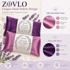 Lavender Eye Pillow for Relaxation, Weighted Eye Mask Heated for Headache - Image 2