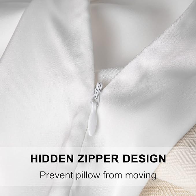 Mulberry Silk Pillowcase for Hair and Skin, Queen Size Cooling Silk Pillow Case - Image 2