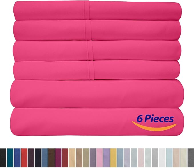 Sweet Home Collection 6 Piece Bed Sheet Set, RV Short Queen - Image 6