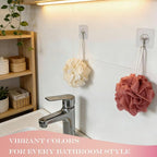 2-Pack Loofah Washcloth Combo 2-in-1, Exfoliating Soap Saver Pouch - Image 7