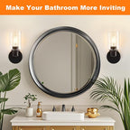 DLLT Wall Sconces Set of Two: Modern Bathroom Vanity Light Fixtures - Image 3