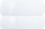 Elvana Home Cotton 2 Pack Oversized Bath Towel Set 28x55 inches, Large Bath by Unknown