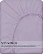 HBHLFZ Full Fitted Sheet Only, Soft Breathable Bottom Sheet - Image 5