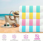 CASA COPENHAGEN Cabana Beach Towel Designed in Denmark Rough and Tough - Image 3