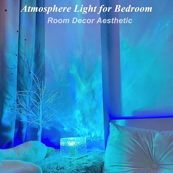 2Pack Aurora Ocean Wave Lights Projector, Cordless Rechargeable 16 Colors 4 - Image 5