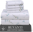 RUVANTI 6 Pcs Cotton Sheets by Ruvanti