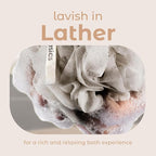 MainBasics Bath Shower Loofah Sponge Pouf Body Scrubber Exfoliator Body Wash - Image 4