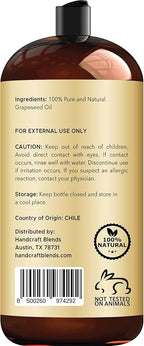 Handcraft Blends Grapeseed Oil | 100% Pure and Natural | Bath & Body Oil | - Image 3