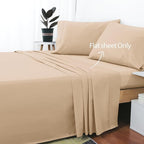 Cotton King Flat Sheet Only, 600 Thread Count 100% Egyptian Cotton Top Sheet - Image 2