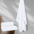 BELZZI Home Ultra Soft 4 Pack Oversized Bath Towel Set 27x54, Cotton Compact - Image 4