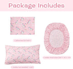 lasoftan Kids Sheet Set Twin Size 3 Pcs, Girls Sheet Set - Image 4