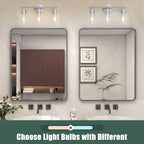Espird Bathroom Vanity Light Fixtures Brushed Nickel, 3 Lights Bathroom Over - Image 6