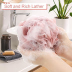 Loofah Sponge Pack of 4, Deep Cleansing Body Scrubber - Image 4