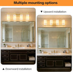 SOLFART Bathroom Light Fixtures, 4 Light Vanity Lights - Image 8