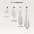 BIOWEAVES 100% Organic Cotton Bath Sheet Set of 2 | Soft Oversized Bath Towels - Image 7