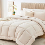 Sasttie Oversized King Comforter Set, 7 Pieces Extra Large Bed in a Bag by SASTTIE