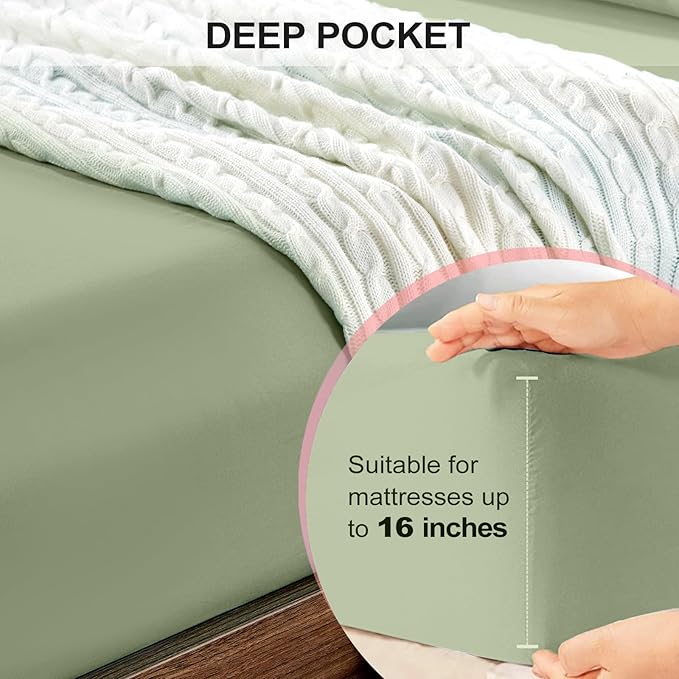 FreshCulture Twin Fitted Sheet 2 Pack - Image 4