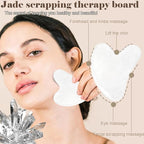Jade roller and gua sha, facial roller, women's skincare tool, self-care gift - Image 5