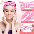 WILLBOND 24 Pieces Spa Headband Bulk Skincare Headbands Face Wash Makeup - Image 4
