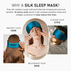 LitBear Silk Sleep Mask for Side Sleeper, Eye Mask Sleeping for Women Men 100% - Image 6
