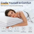 ROUMEA Pillows Standard Size Set of 2, Bed Pillows - Image 2