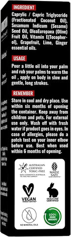 Organic - Grapefruit Full Edible Body Massage Oil - Refreshing, Calming | No - Image 7