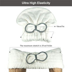 Jseng Large Microfiber Fast Hair Drying Towel Cap, Extrame Soft & Ultra - Image 3