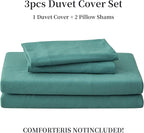 PURE ERA Jersey Knit Duvet Cover Set 100% T-Shirt Cotton Super Soft Comfy 2pc - Image 6