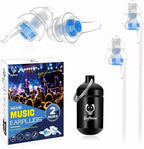 Concert Ear Plugs 2 Pairs, Noise Reduction Music Earplugs by Softvox