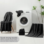 Ycosy 4 Pack Extra Large Microfiber Bath Towels Set, 35x70 inches, Less Lint - Image 8