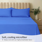 LuxClub 3 PC Twin Sheet Set, Deep Pockets Wrinkle Free Cooling Bed Sheets Hotel - Image 3