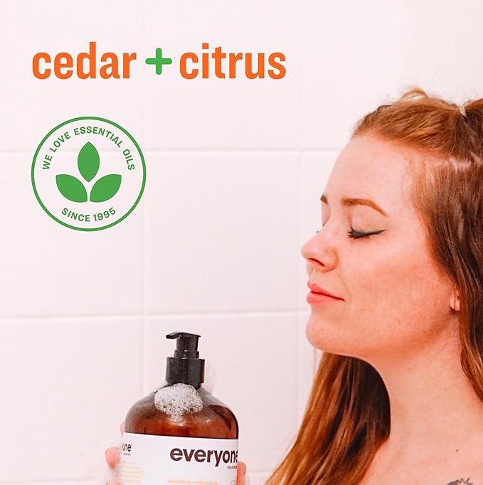 Everyone 3-in-1 Soap, Body Wash, Bubble Bath, 32 Ounce, Cedar and Citrus - Image 5