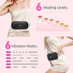 Portable Heating Pad Period Cramps: 2 Timer 6 Heat Levels 6 Vibration Modes - Image 2