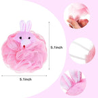 Boao 8 Pieces Kids Bath Loofahs Animal Bath Sponge Cartoon Shower Loofahs Cute - Image 2