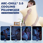 Elegear Cooling Pillow Cases for Hot Sleepers, Clean Fabric Silver Infused - Image 7