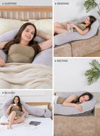 Meiz Question Mark Body Pillow for Adults & Couples, Dual-Sided Velvet Long - Image 7