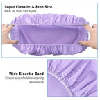 6 PCS Shower Caps for Women, Double Side Waterproof Shower Cap, Reusable - Image 5