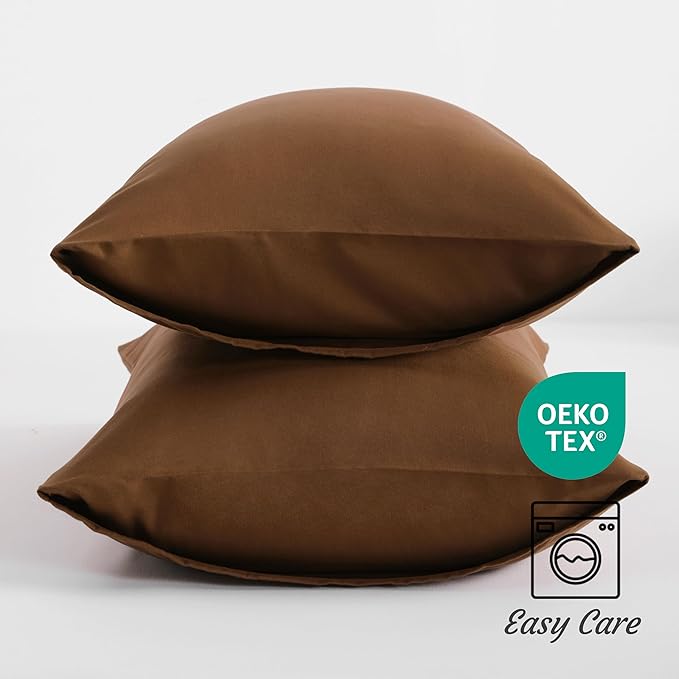 NTBAY Standard Pillow Cases Set of 2, 2 Pack Brushed Microfiber 20x26 Pillow - Image 3