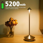 Cordless LED Table Lamp, Rechargeable 5200mAH Battery Operated Lamp - Image 3