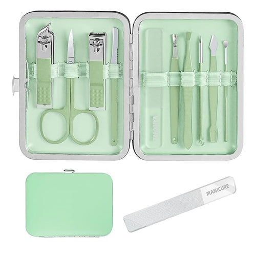 10 in 1 Manicure kit Personal Care Men's Accessories, Professional Nail Kit by AndreaBeautyLife